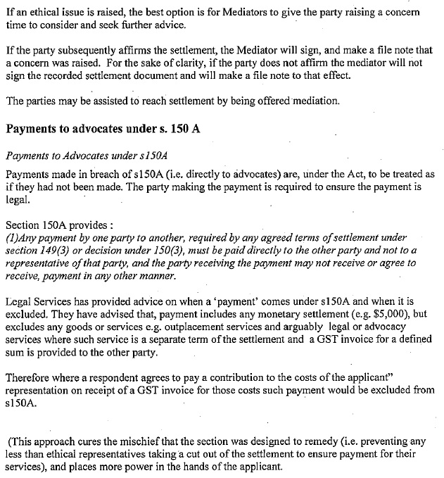 Restraint of Trade provisions in settlements